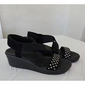Skechers Arch Fit Rumble Slingback Sandals Women's 7 Black